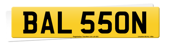 Registration number BAL 550N